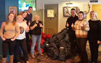 Craft Union Pub Company has raised over £8,000 for Only A Pavement Away’s Winter Warmth Campaign